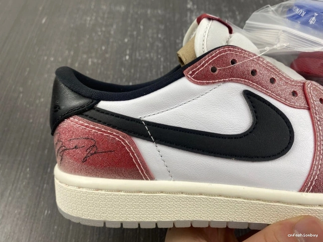 JORDAN OG AIR LOW 1 X 'RED BLACK' ROOM FN0432-017 TROPHY 1020